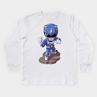 Blue rangers Kids Long Sleeve T-Shirt